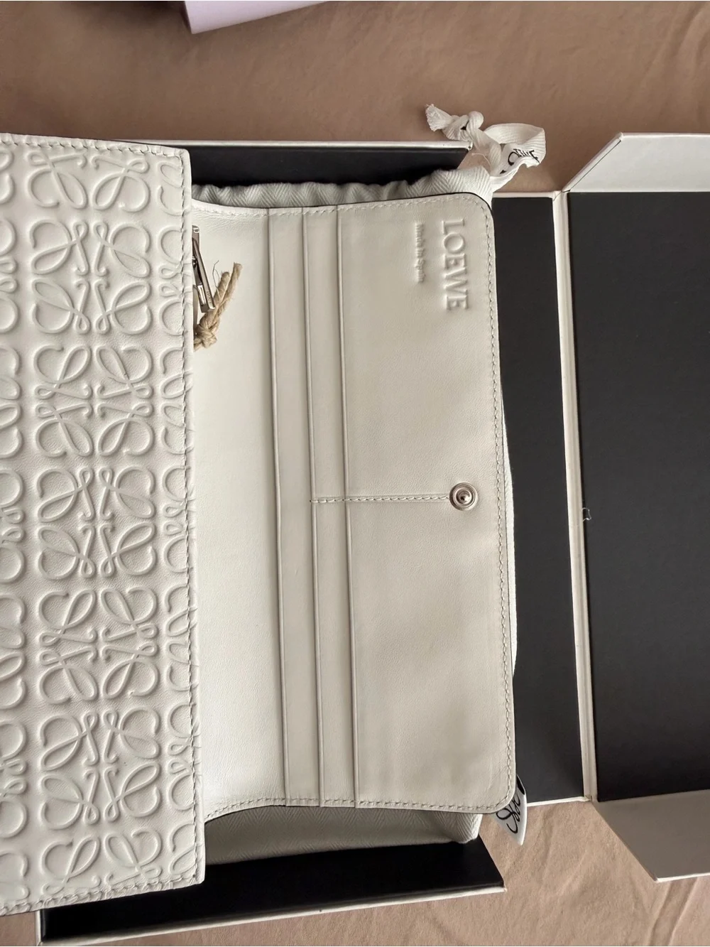 Loewe Anagram Leather Long Wallet